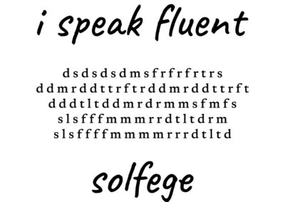 i speak fluent… solfege Mozart