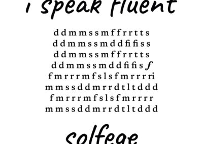 i speak fluent… solfege Haydn
